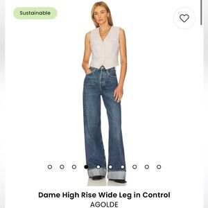 Agolde Dame High Rise Wide Leg in Control
Size 24